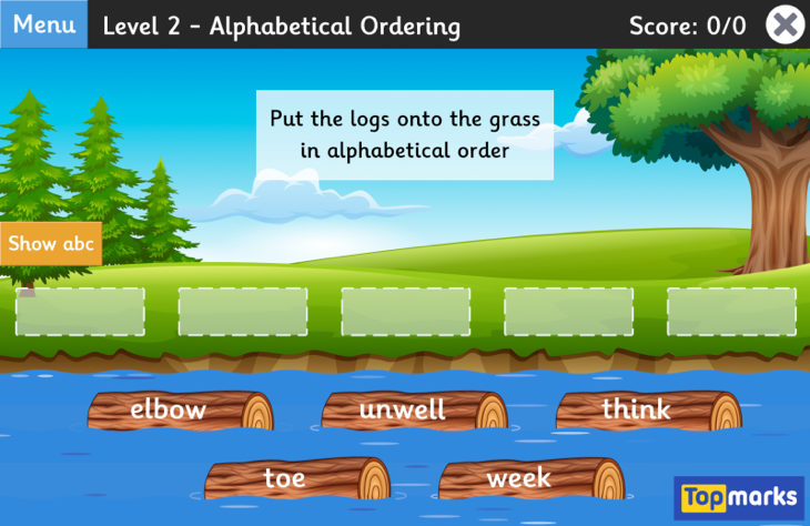 Level 2 - Alphabetical Ordering